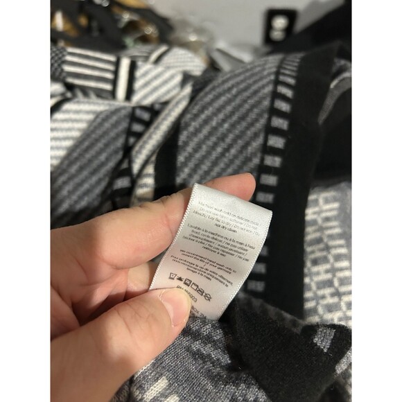 Krimson Klover Women's Sweater Dress size L Long Sleeve Striped Wool Blend - Picture 10 of 10